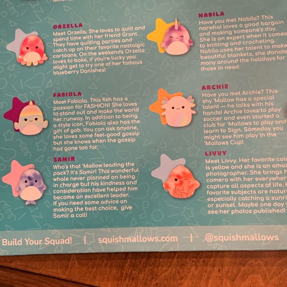 Kelly toys original squishmellows water crew, like new, in box, smoke free home - Picture 15 of 15